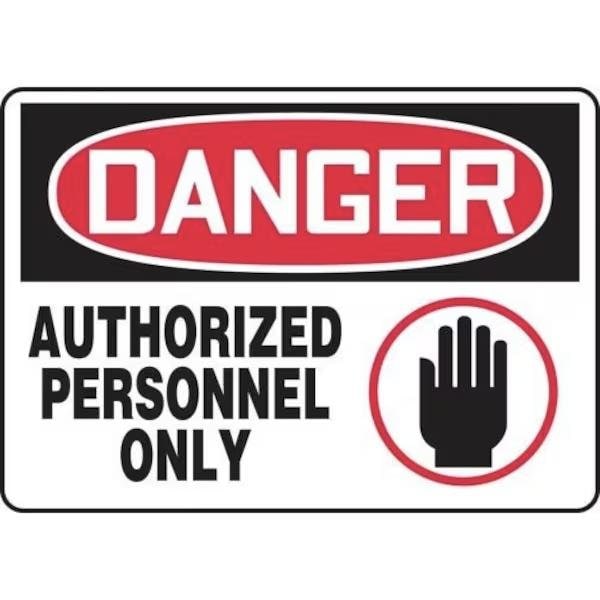 Accuform OSHA DANGER SAFETY SIGN AUTHORIZED MADM009XL MADM009XL - main